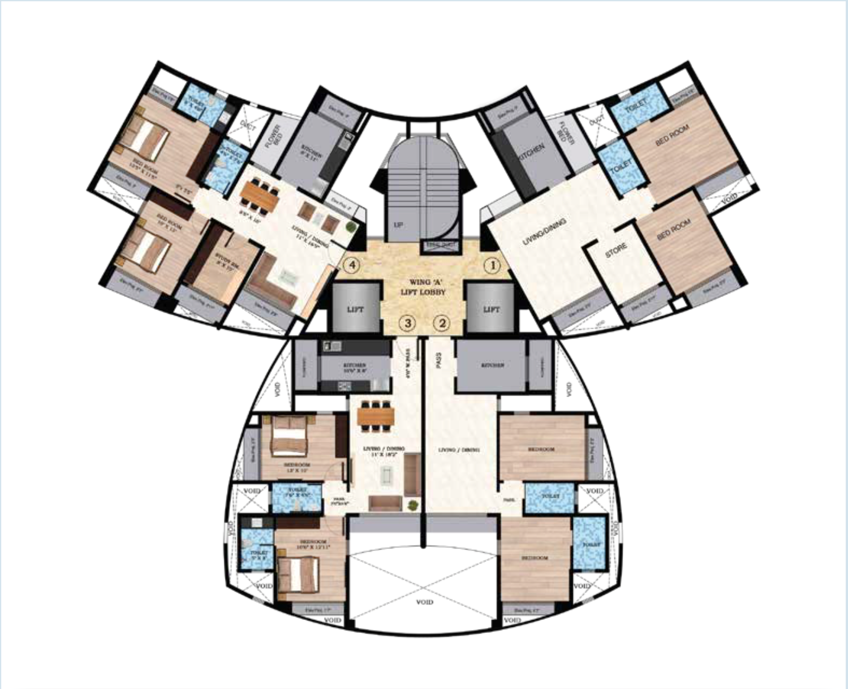 Blue Mountains, Malad East — floor plan 1