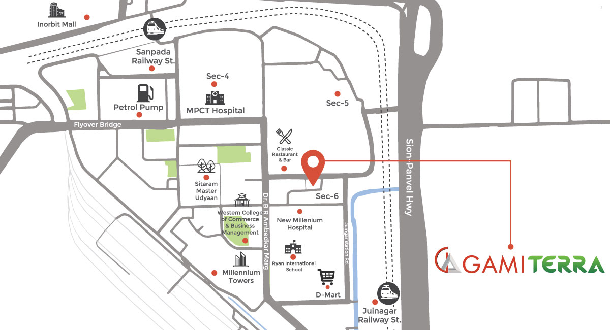Gami Terra, Sanpada — floor plan 1