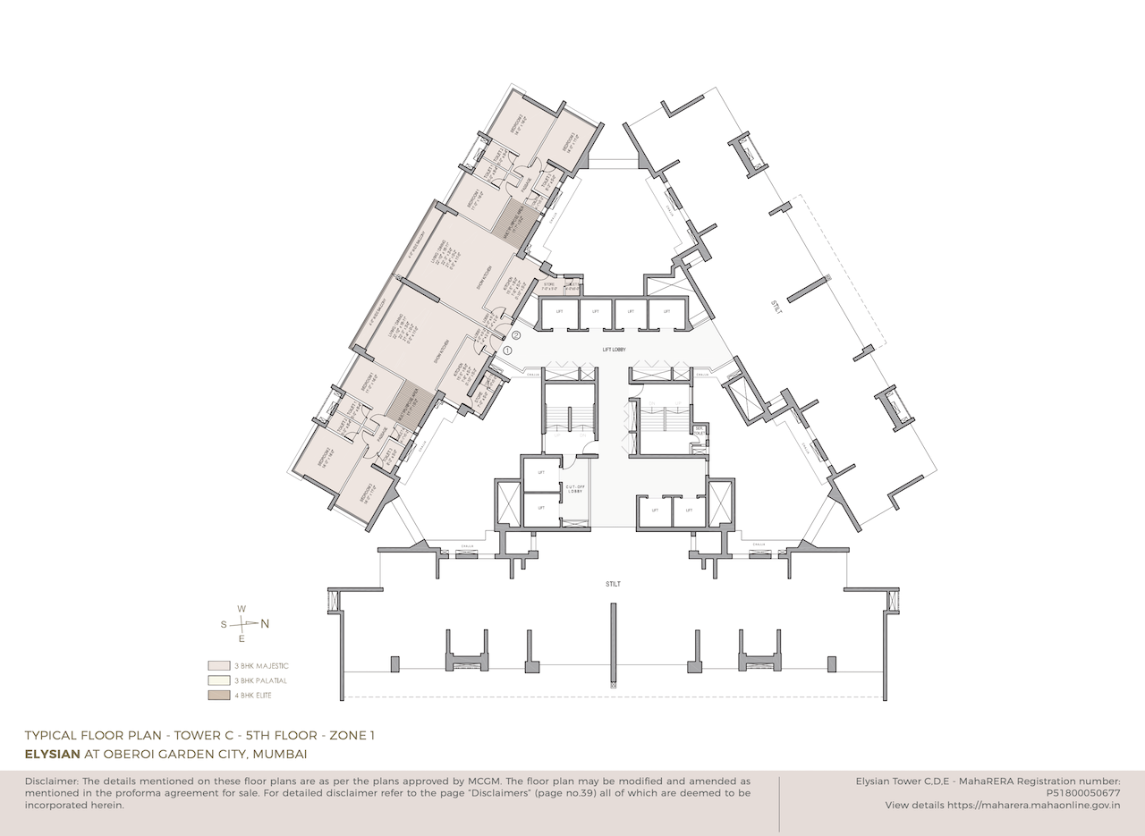Oberoi Elysian C Wing, Goregaon East — floor plan 1