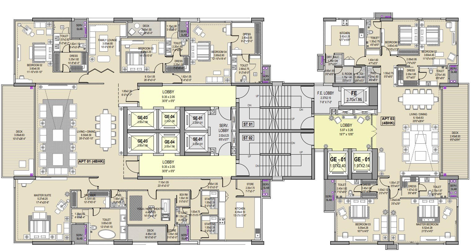 West Shore, Bandra West — floor plan 1