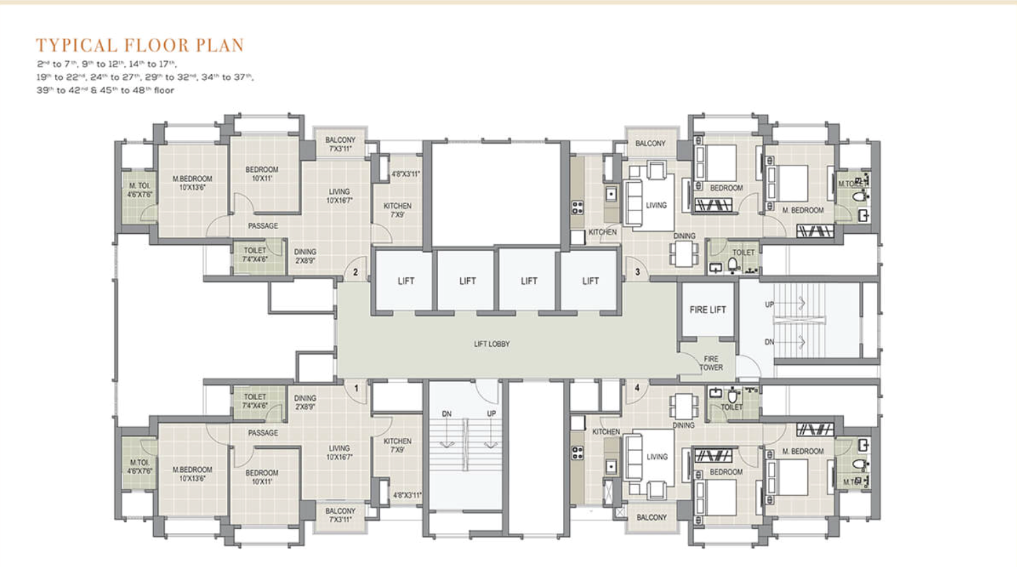 Hiranandani Falcon, Thane East — floor plan 1