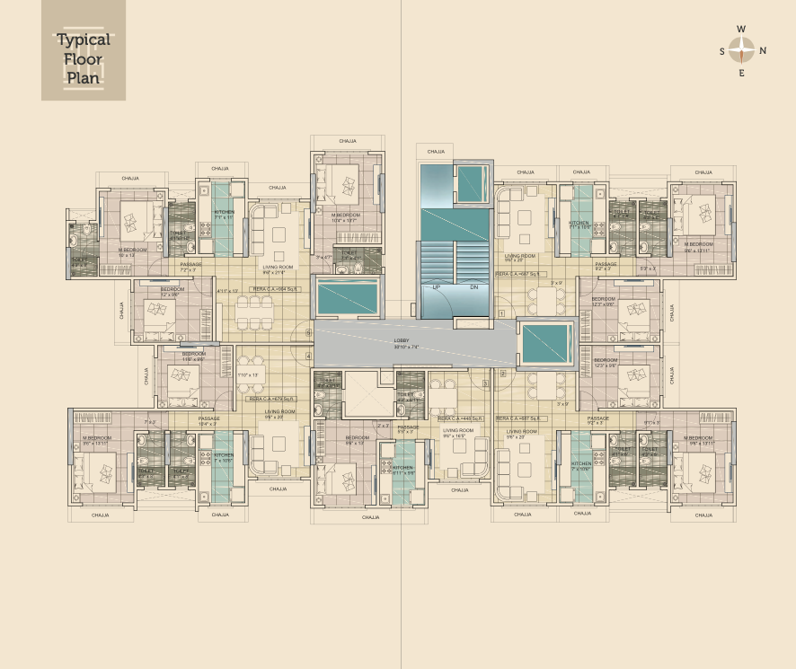 Kamla Lucky, Borivali West — floor plan 2