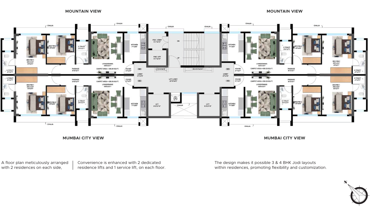 Ajmera Greenscape, Wadala — floor plan 2