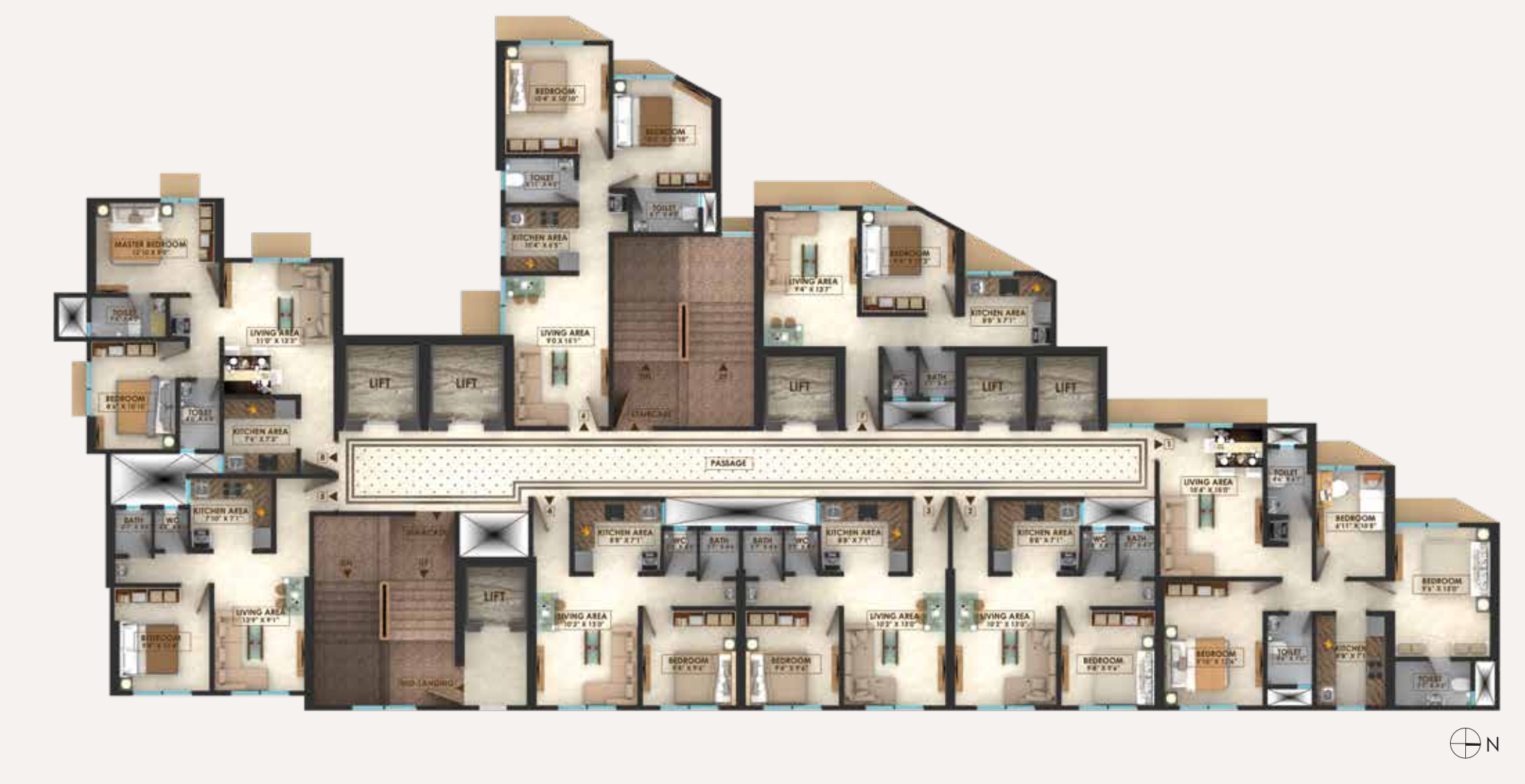 Blue Ocean, Mahalaxmi — floor plan 2