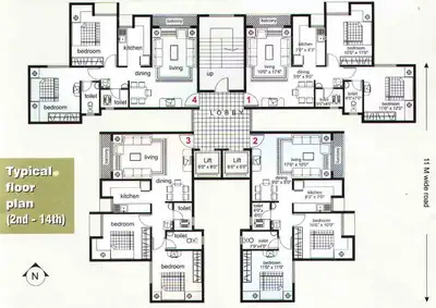 Meghna Bliss, Kharghar — floor plan 1