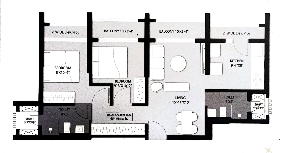 Zen, Thane West — floor plan 1