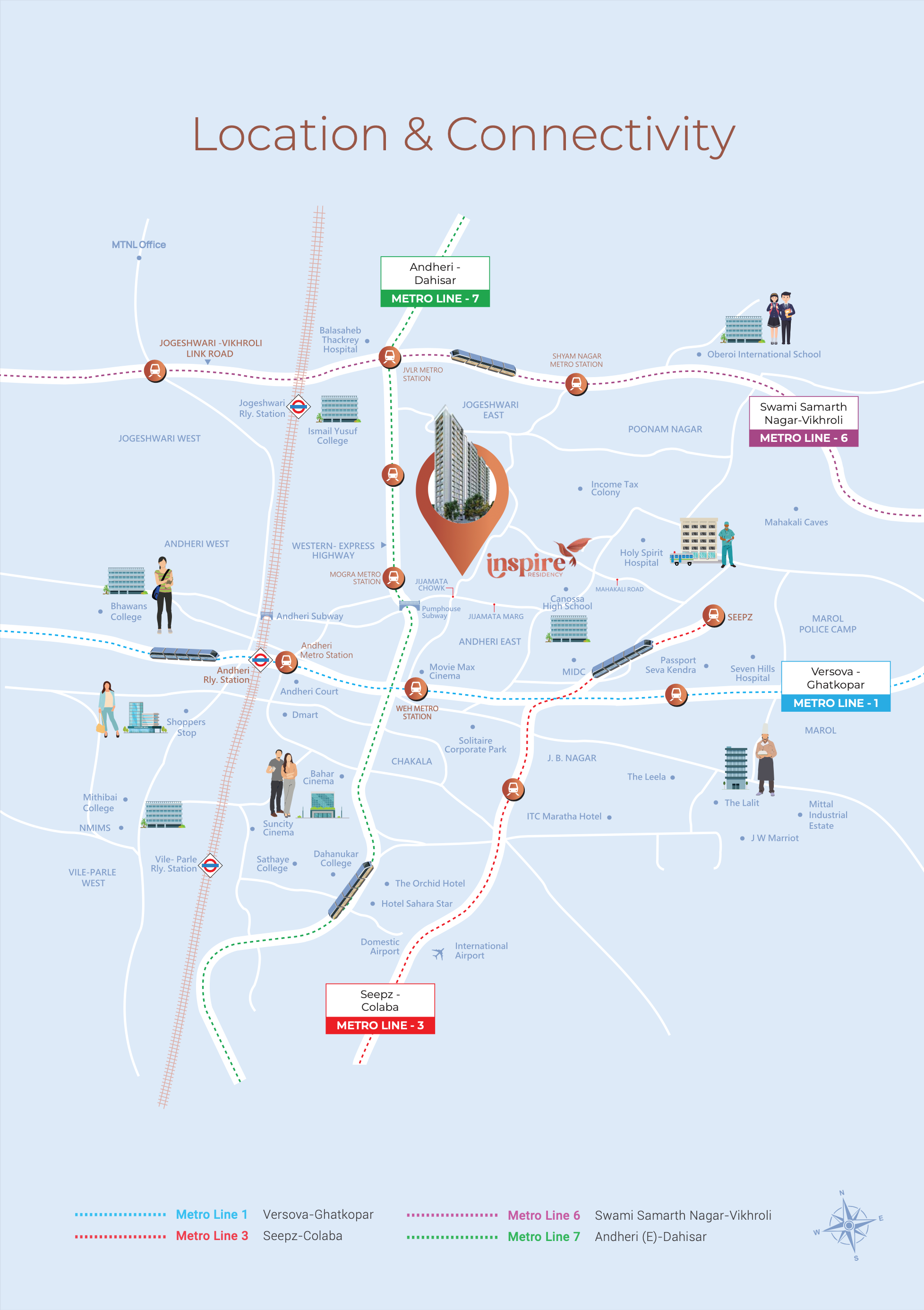 Inspire Residency, Andheri East — floor plan 1