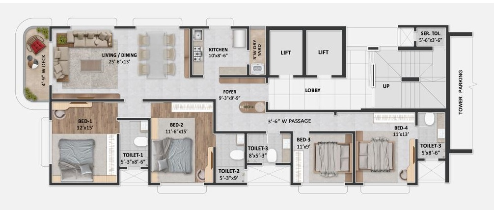 SKG Suyog, Chembur — floor plan 1