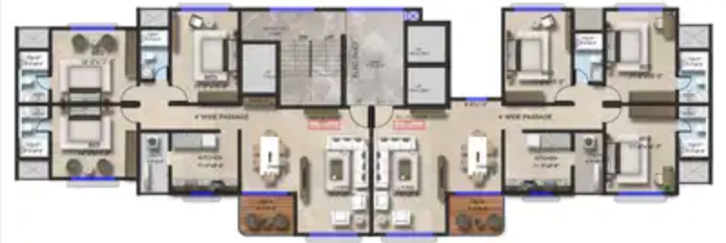 SKG Mount Forest, Chembur — floor plan 1