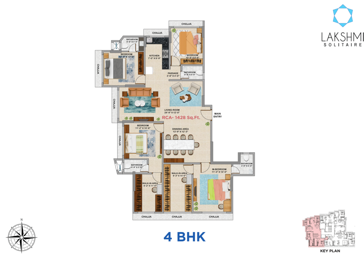 Laxmi Solitaire, Vile Parle East — floor plan 1