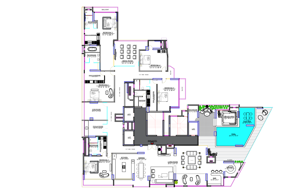 Gurukrupa Alakhnanda, Juhu — floor plan 2