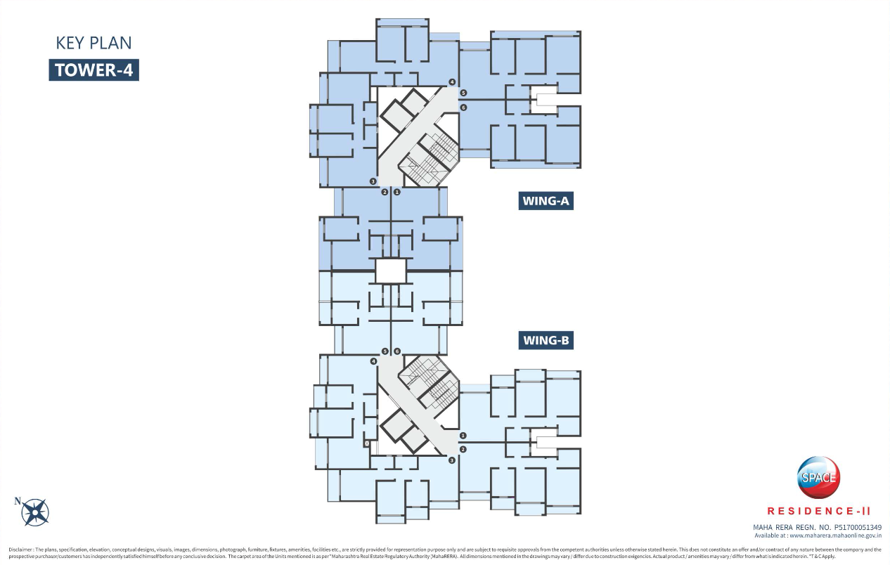 Space Residence II, Mira Road — floor plan 1
