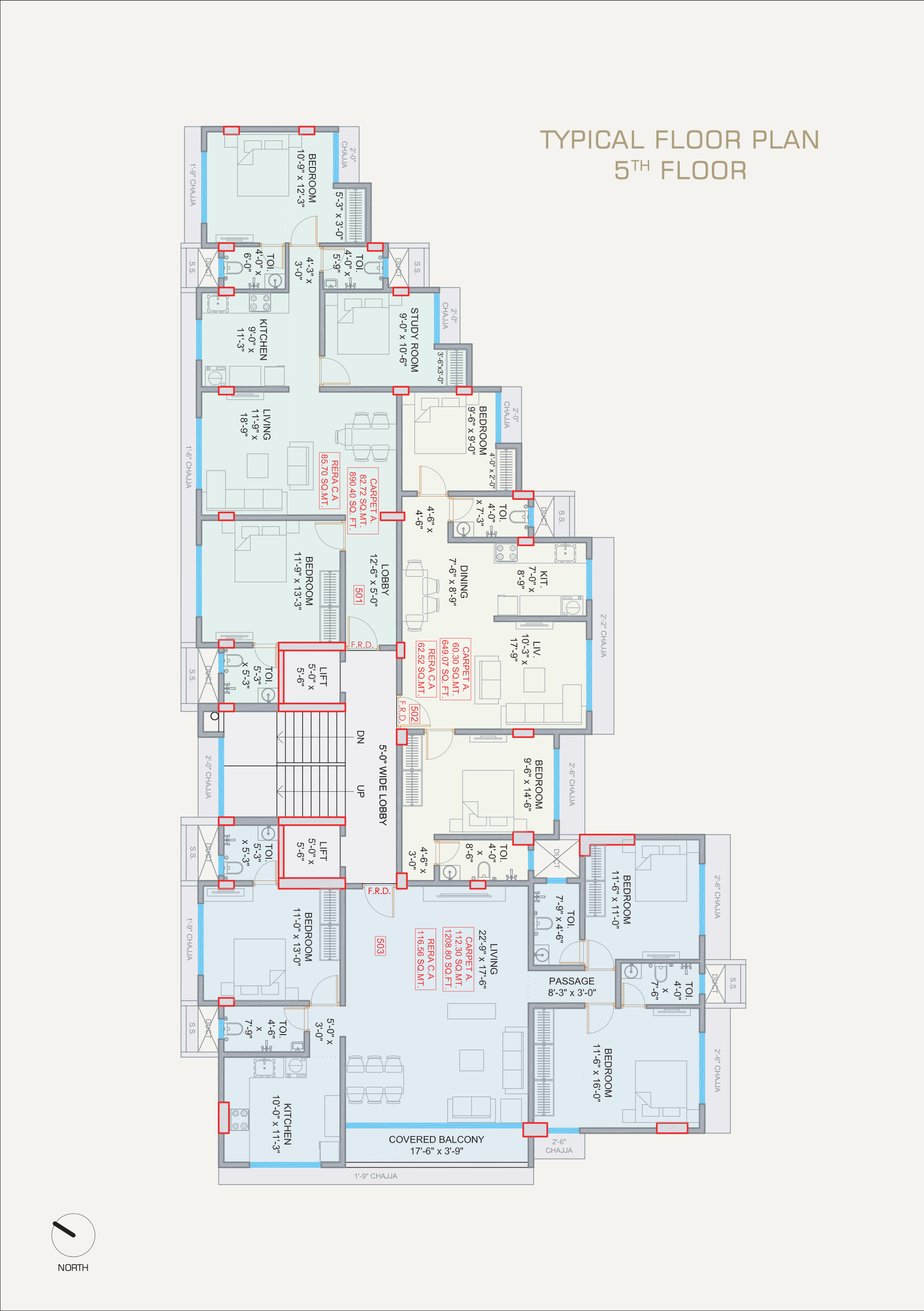 Samkit, Vile Parle East — floor plan 1