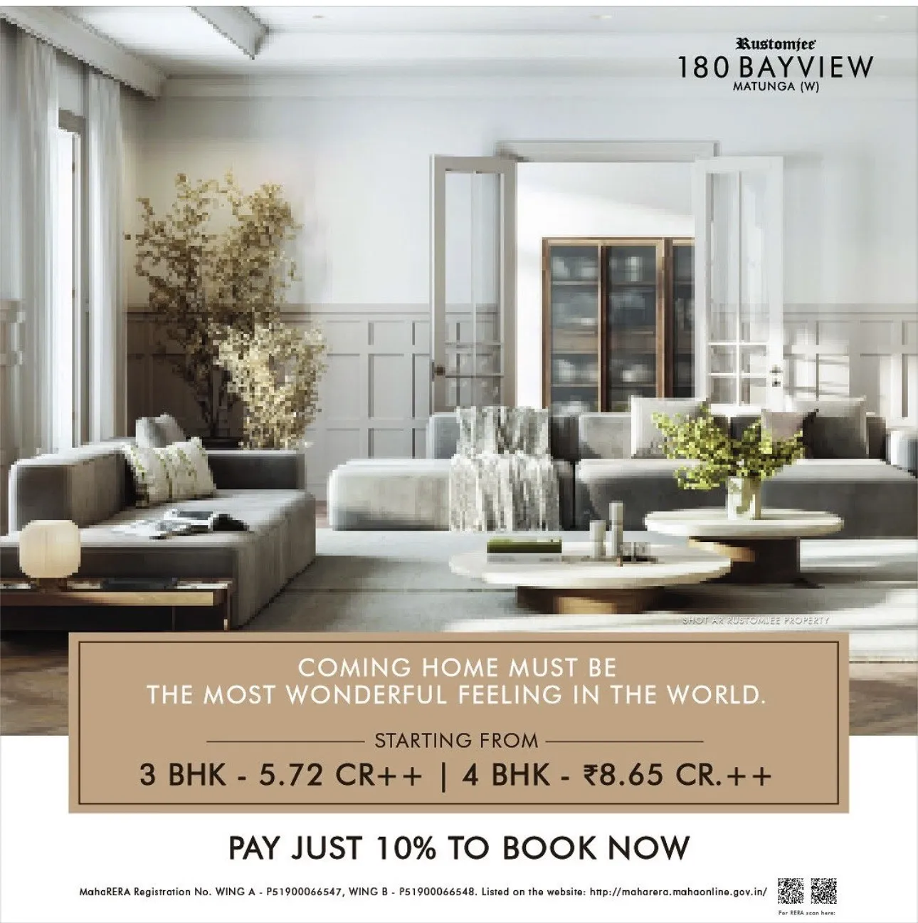 Rustomjee 180 Bayview Matunga W - Wing A