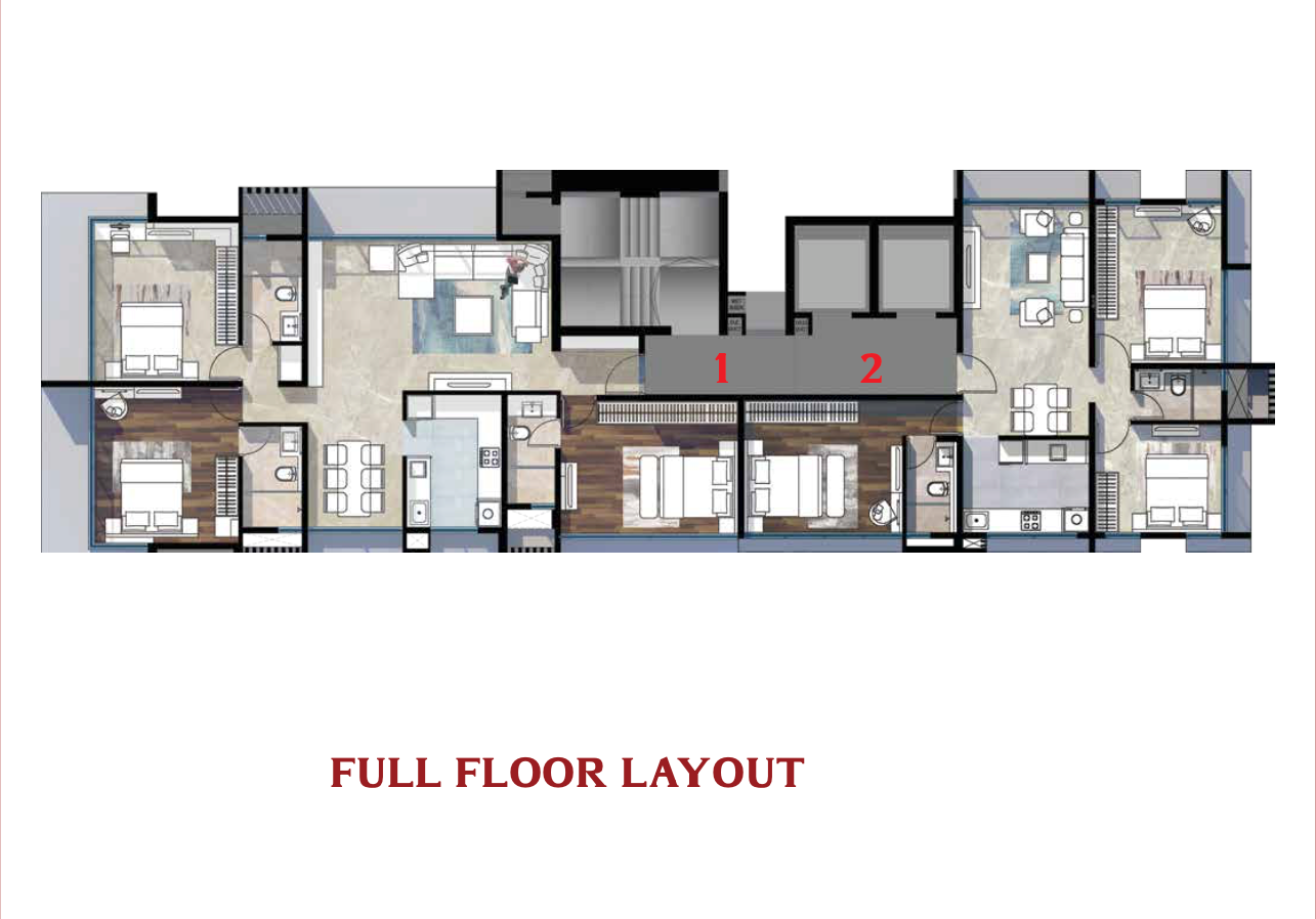 KK Elegance, Khar West — floor plan 1