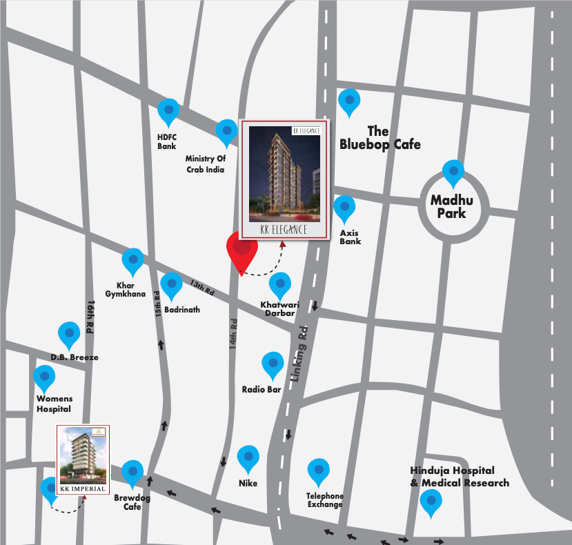 KK Elegance, Khar West — floor plan 2