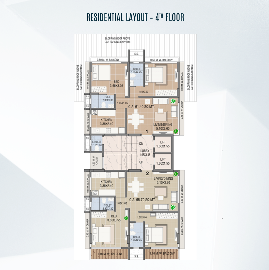 Therese, Bandra West — floor plan 1