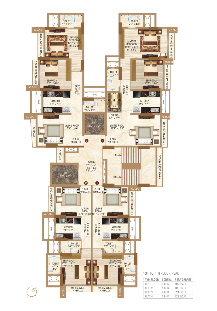 Safal Ganga Smruti, Chembur — floor plan 1