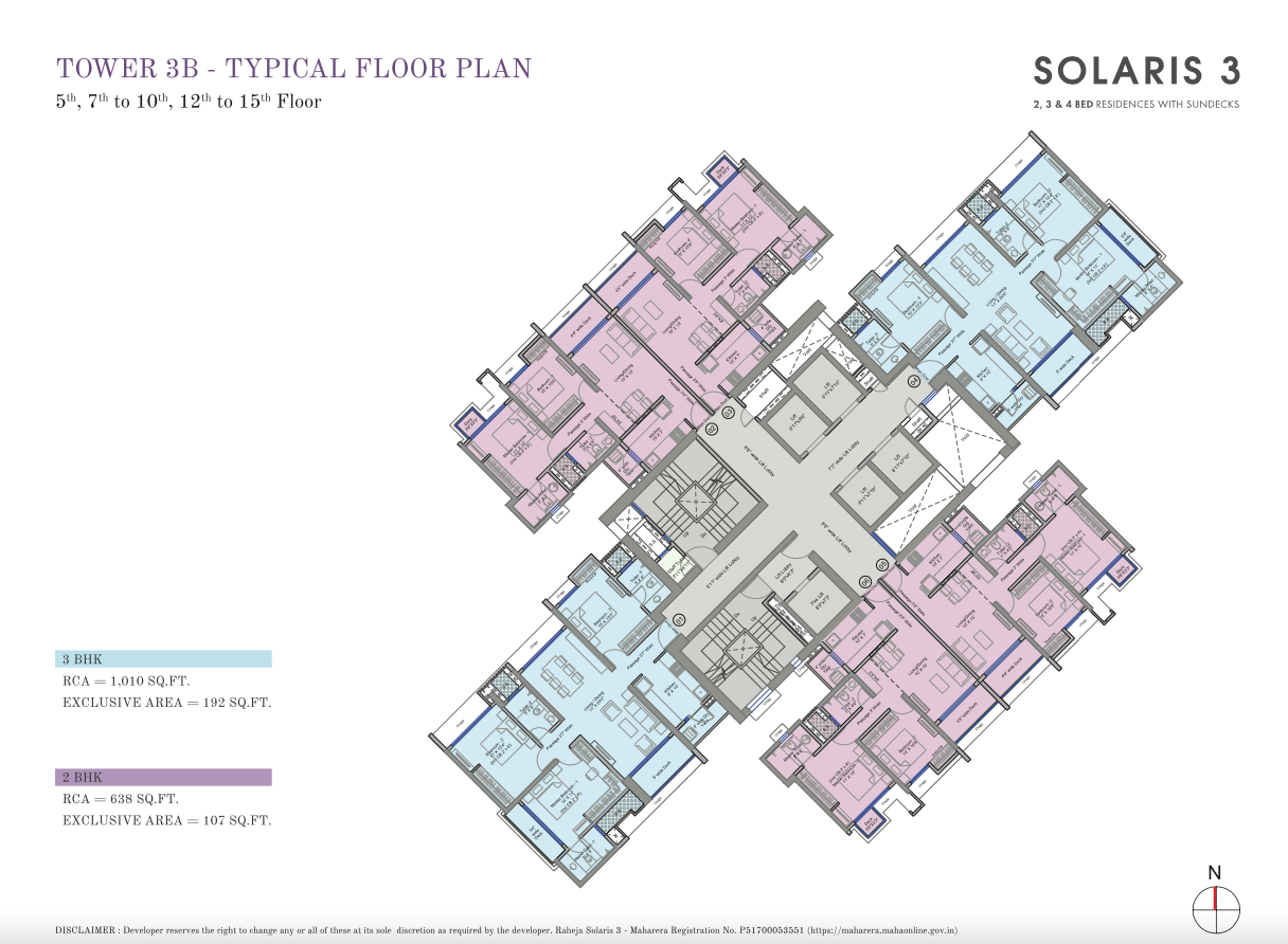 Raheja Solaris Park Vistas, Juinagar — floor plan 1