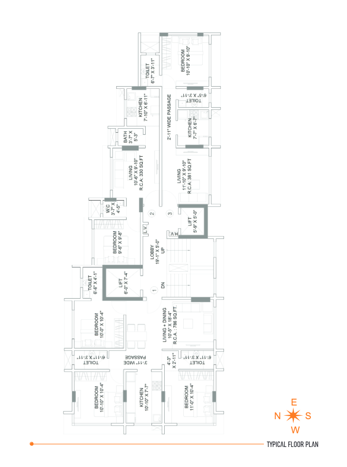 Trishaan, Khar West — floor plan 1