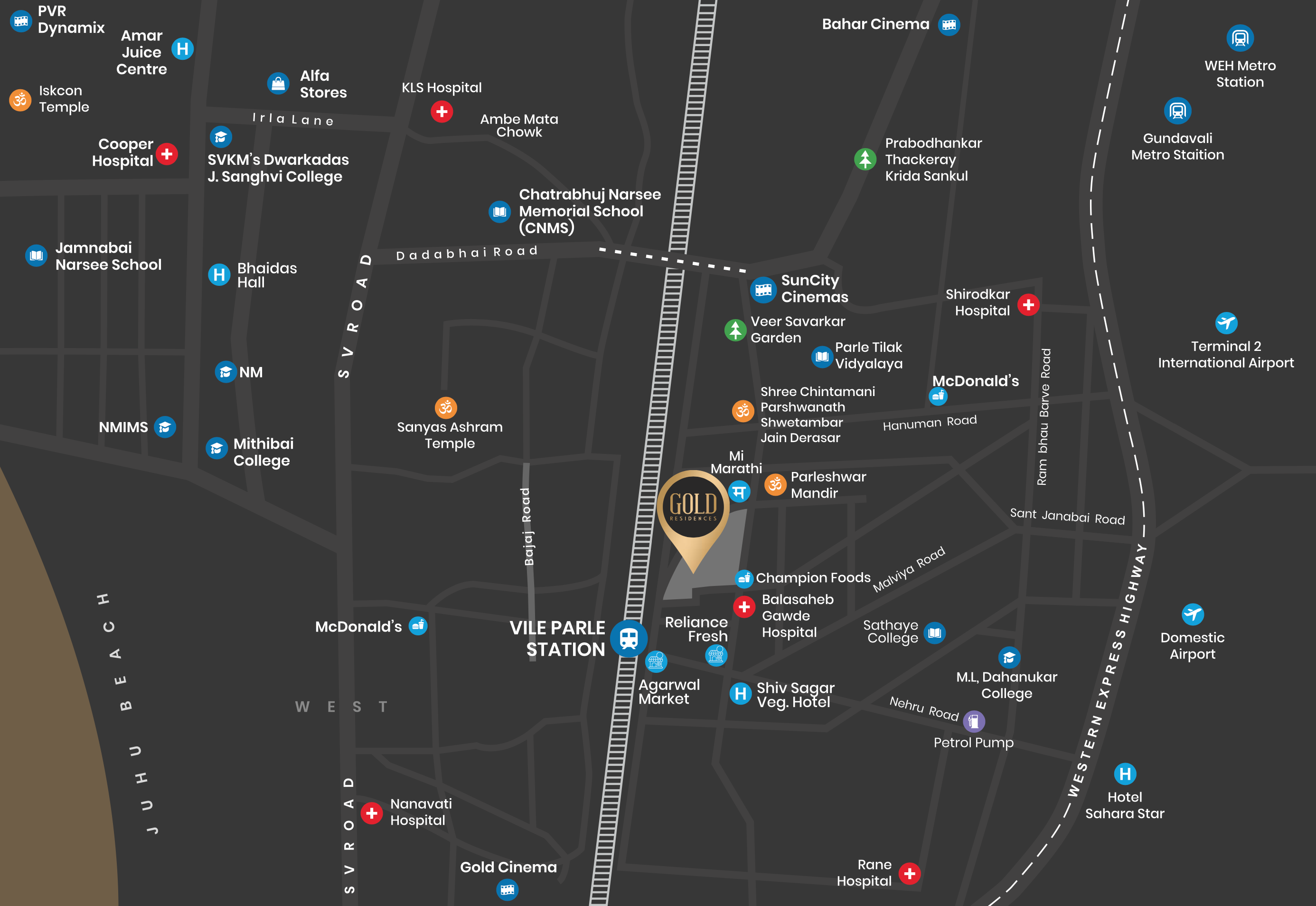 Gold Residences, Vile Parle East — floor plan 1