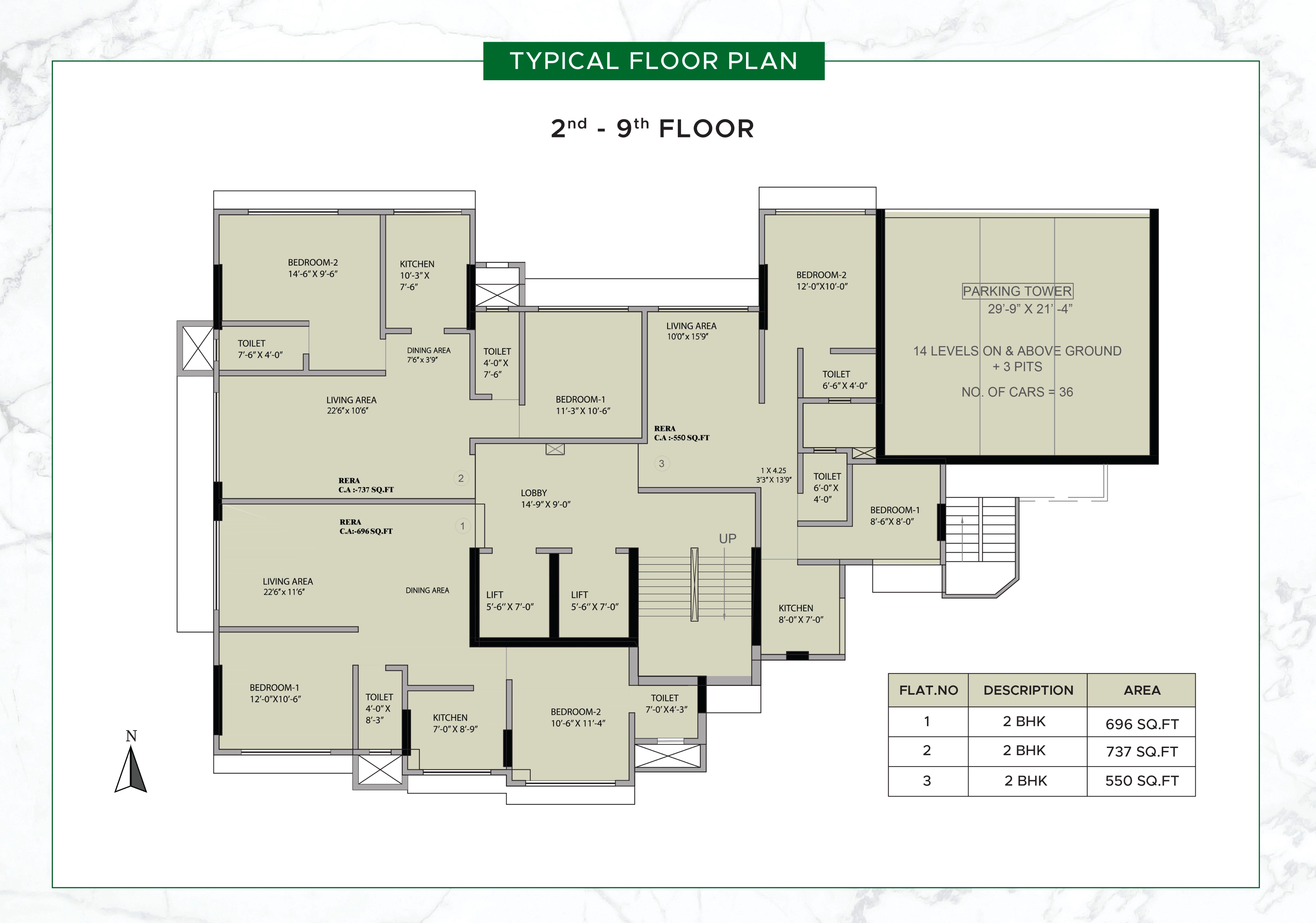 Durva, Andheri West — floor plan 1