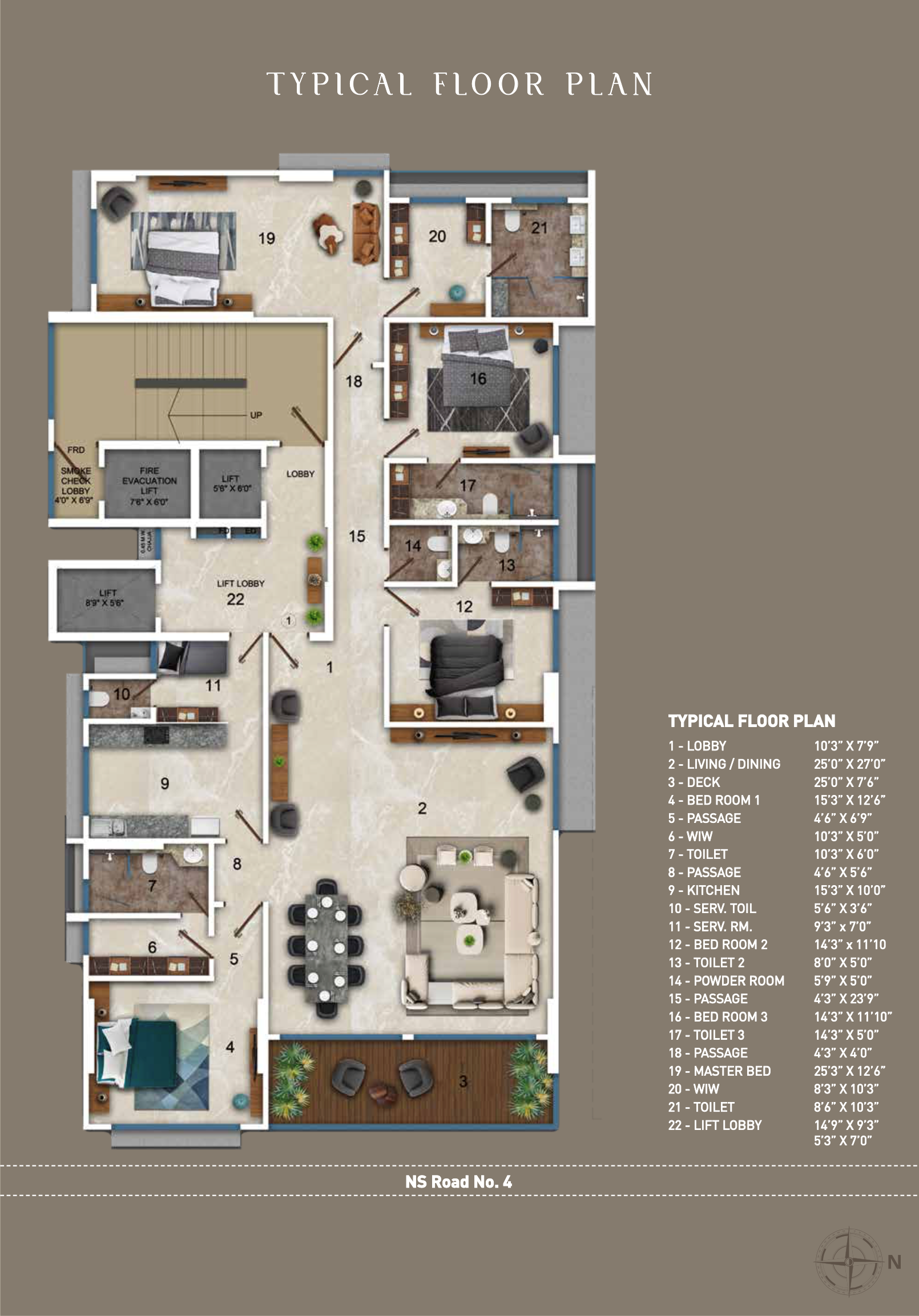 Eden 62, Juhu — floor plan 1