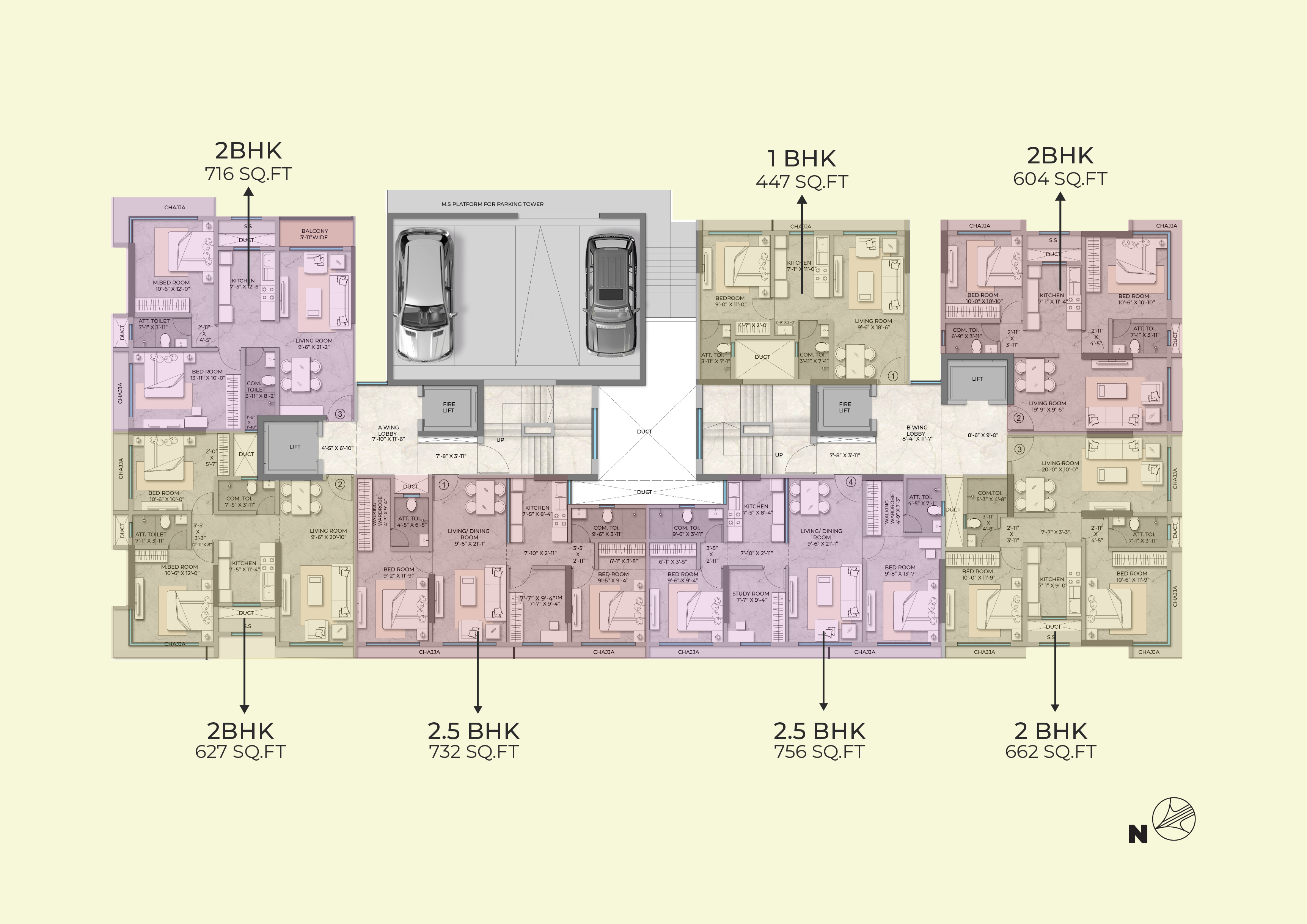 Acacia, Dahisar East — floor plan 1