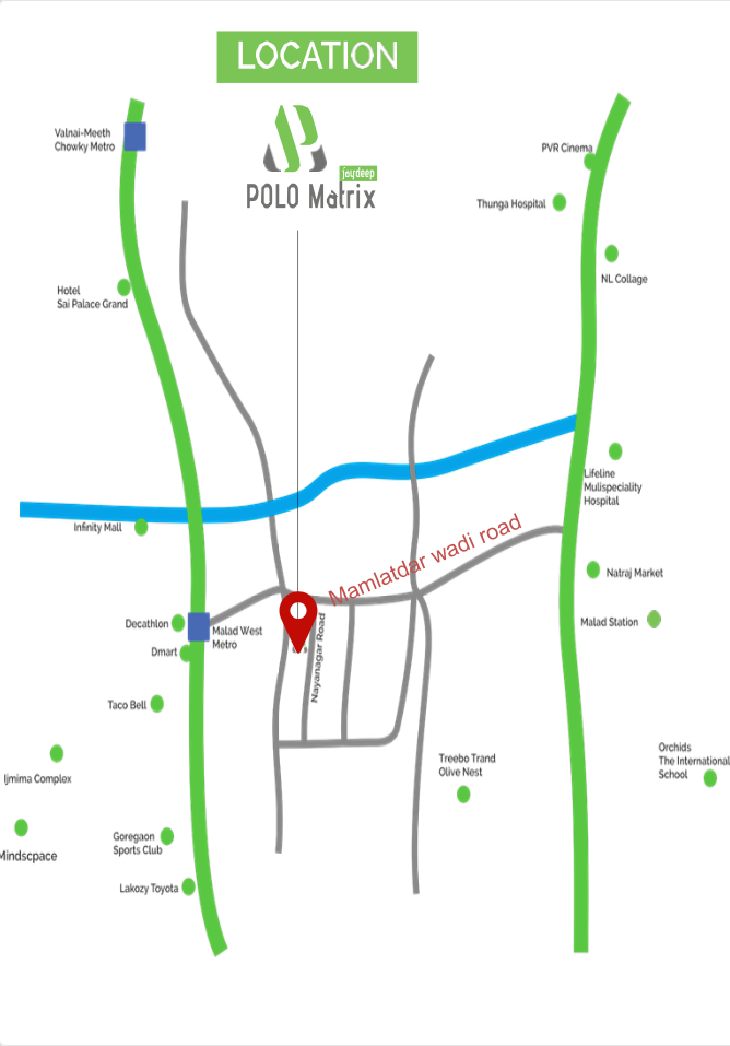 Polo Matrix Jaydeep, Malad West — floor plan 1