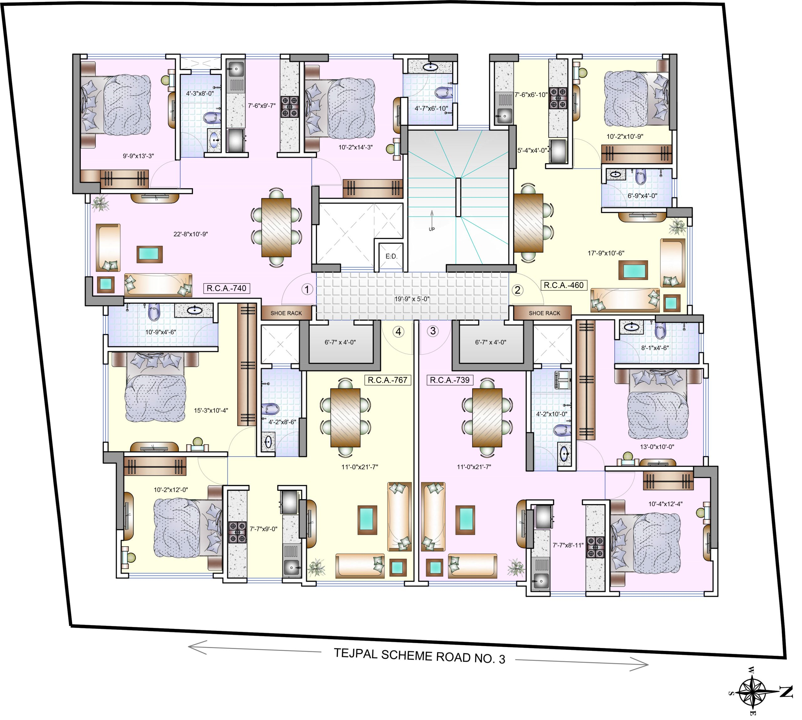 Zodiac Anjaneshwar, Vile Parle East — floor plan 1