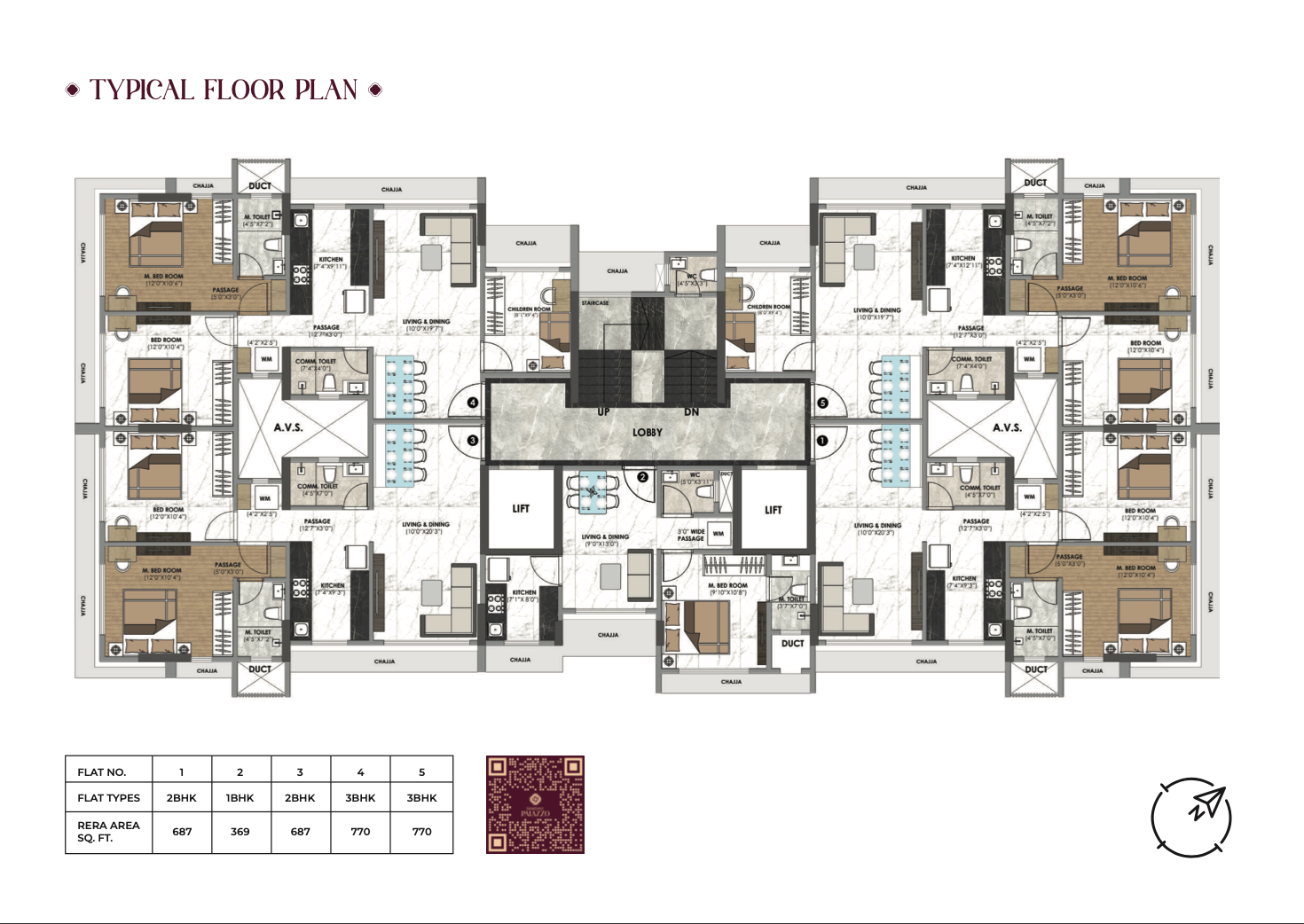 Sanghvi Palazzo, Andheri West — floor plan 1