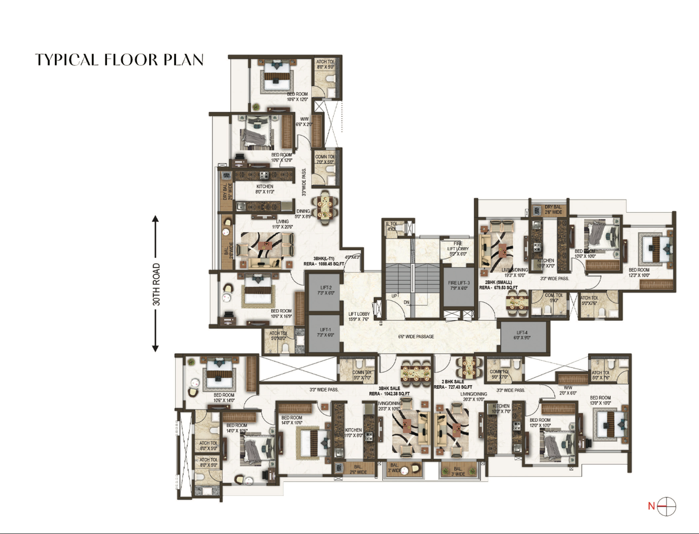 Vaswani Avania, Bandra West — floor plan 1