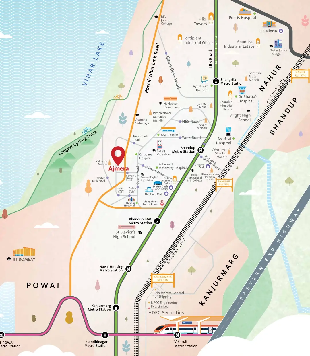 Ajmera 78 Lake Town, Bhandup — floor plan 2