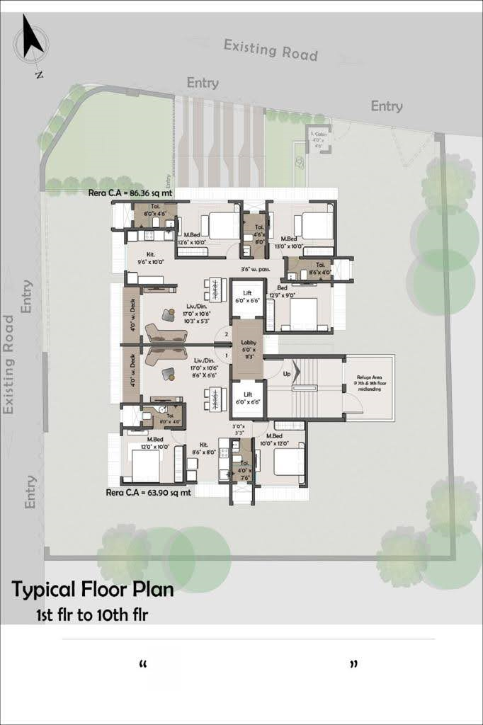 Saideep Apartment, Andheri East — floor plan 1