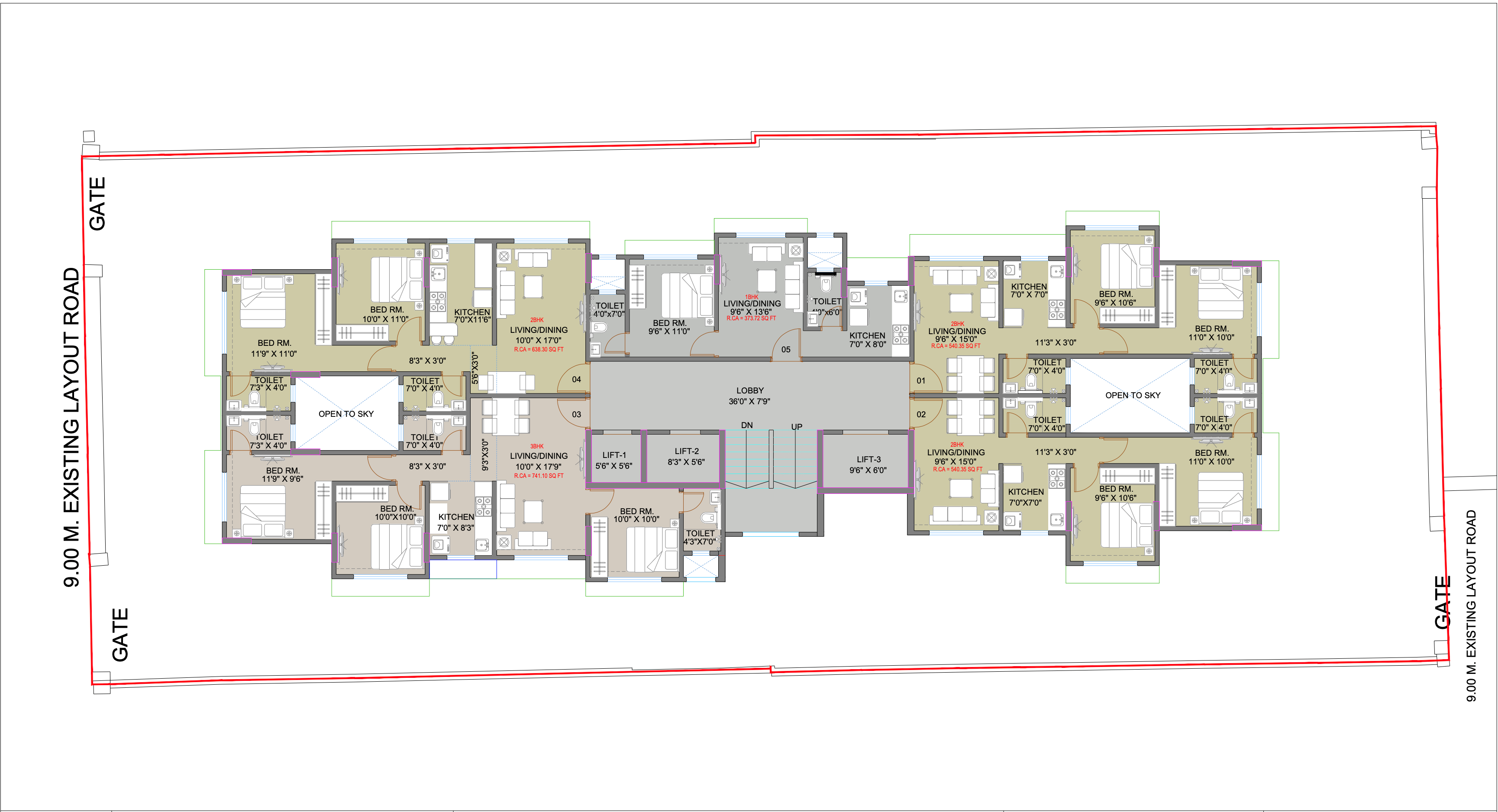 Ganga CHS, Andheri East — floor plan 1