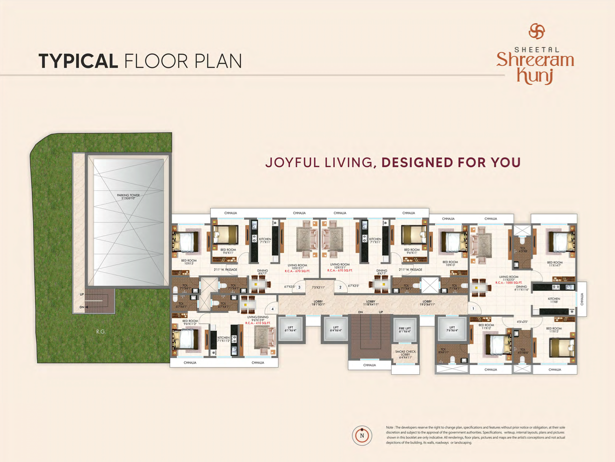 DGS Sheetal Shree Ramkunj, Malad East — floor plan 1