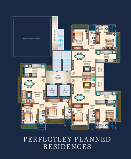 Sosar Solitare, Khar West — floor plan 1