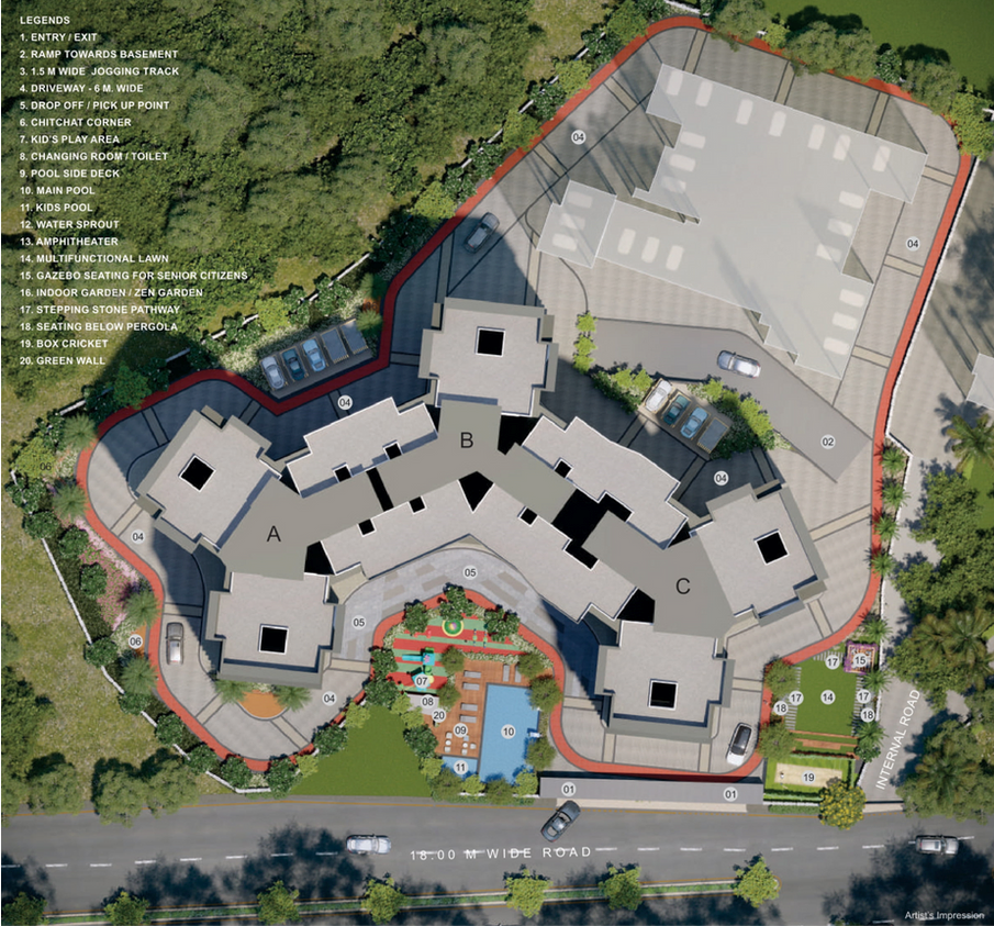 127 Raj Homes Tower B & C, Mira Road — floor plan 1