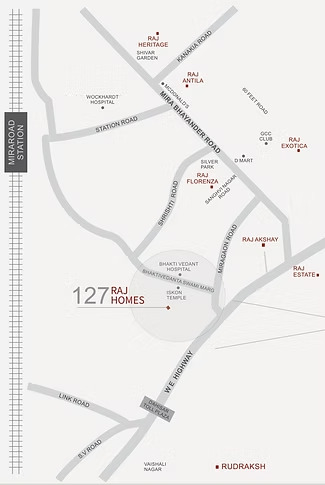 127 Raj Homes Tower B & C, Mira Road — floor plan 2