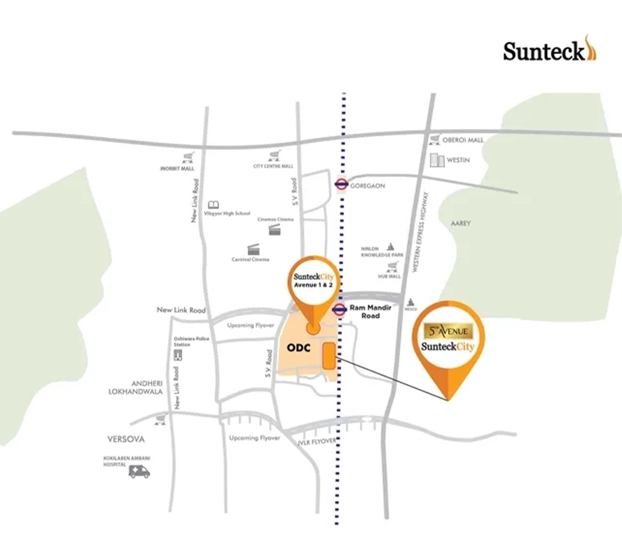 Sunteck City 5th Avenue, Goregaon West — floor plan 1