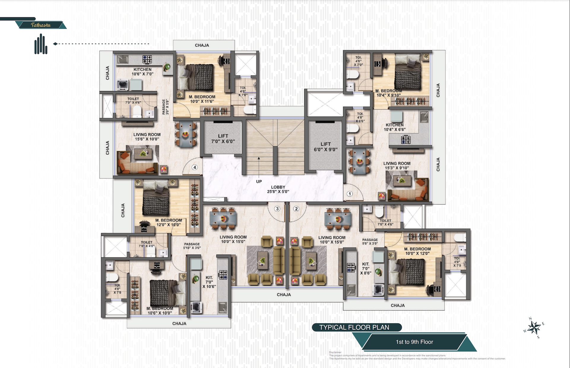 Tathastu, Andheri West — floor plan 1