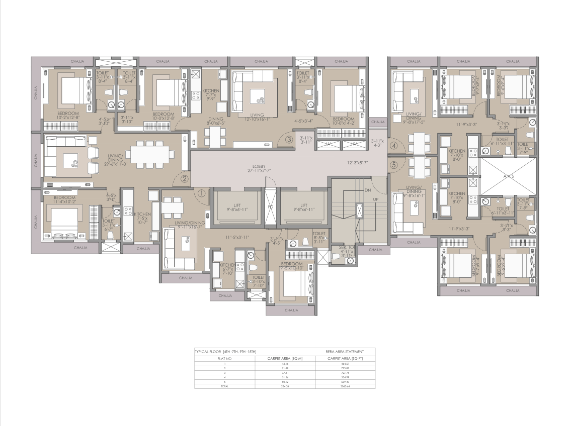 5th Element, Andheri West — floor plan 1