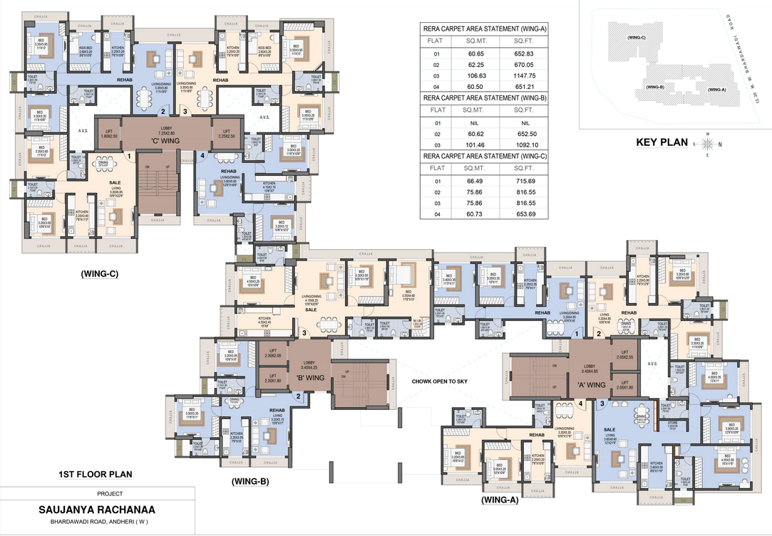Saujanya Rachanaa, Andheri West — floor plan 1