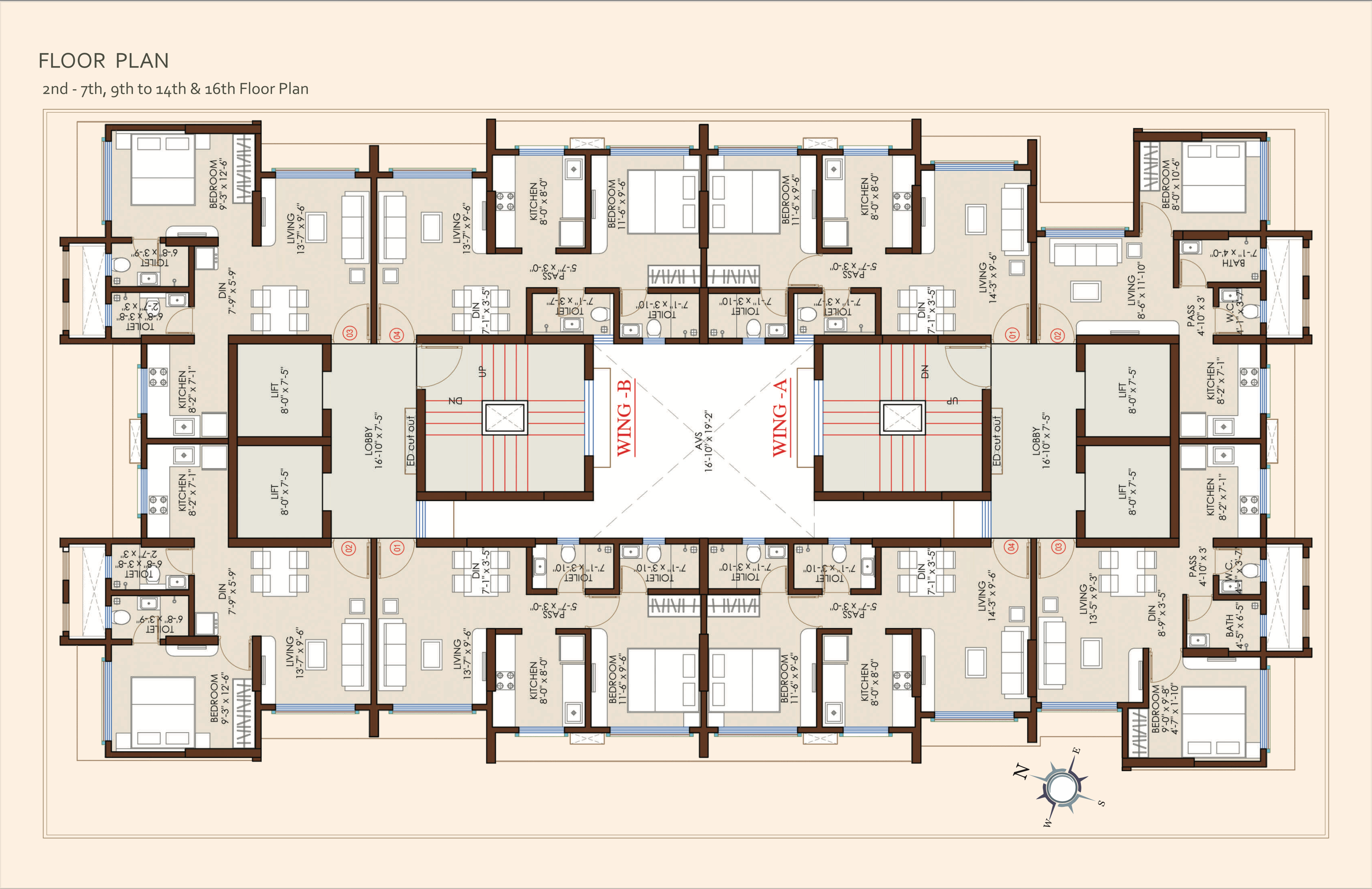 Rajlaxmi Residency, Bandra East — floor plan 1