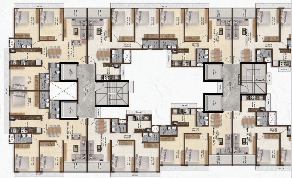 Shining Star, Santacruz West — floor plan 1
