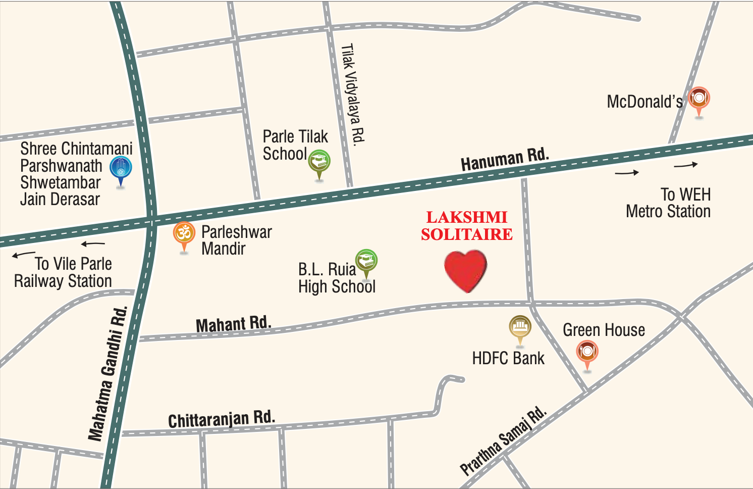 Lakshmi Solitaire, Vile Parle East — floor plan 1
