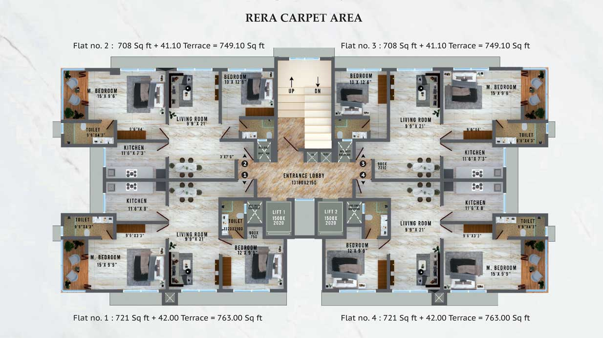 Lekh Residency, Borivali West — floor plan 1