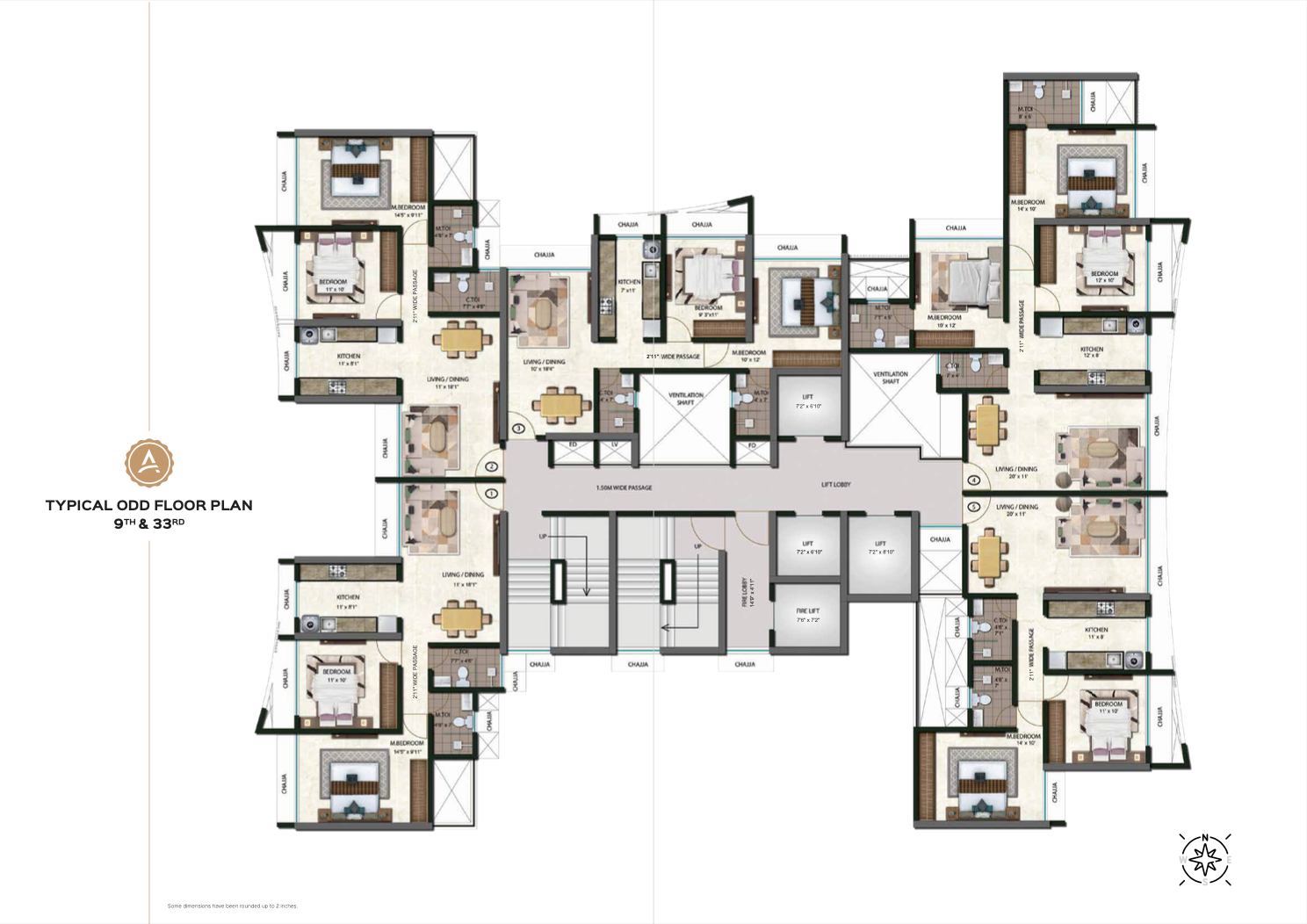 Tricity Aspire, Kharghar — floor plan 1