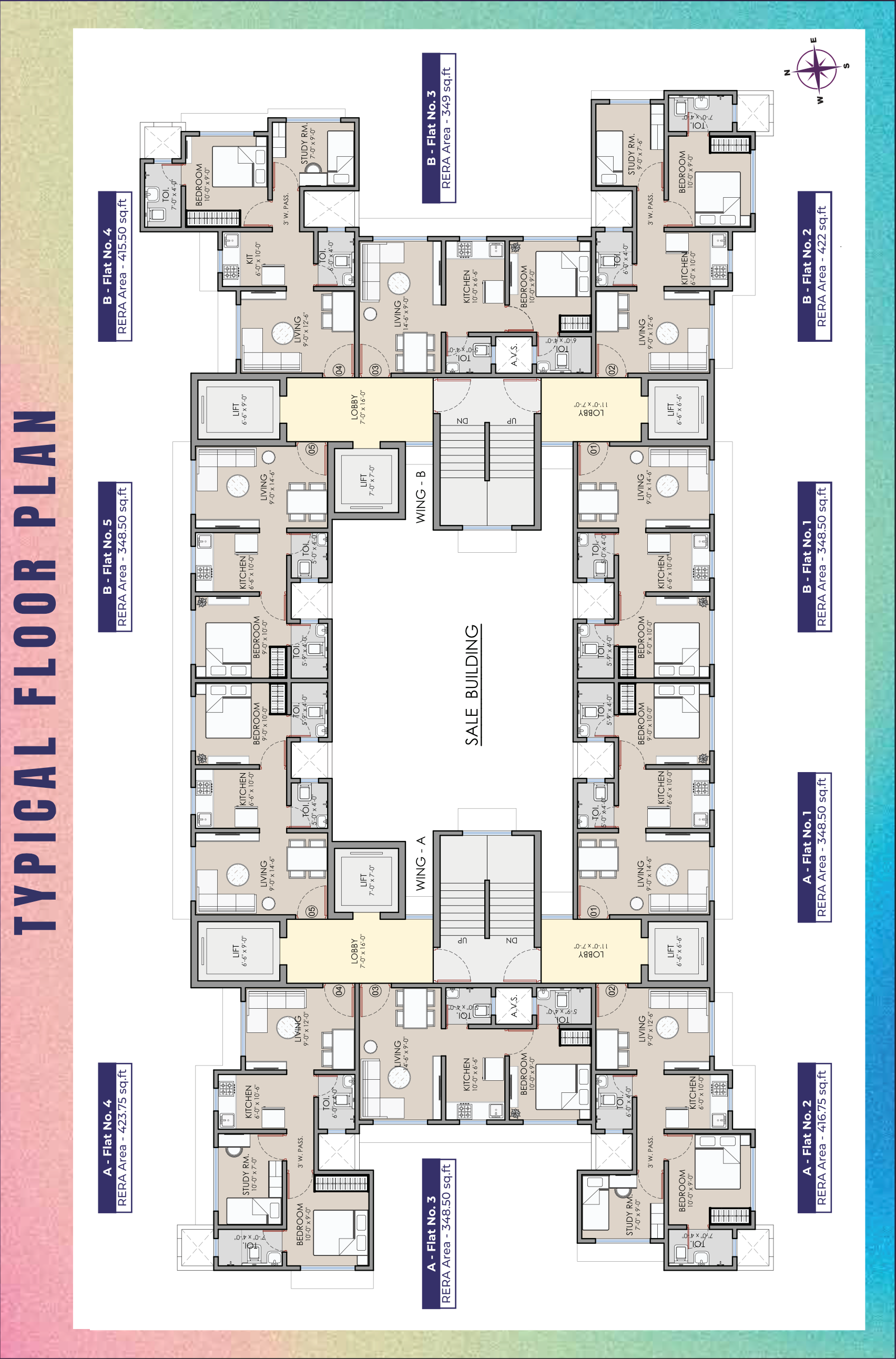 Pearl Blessing, Andheri East — floor plan 1