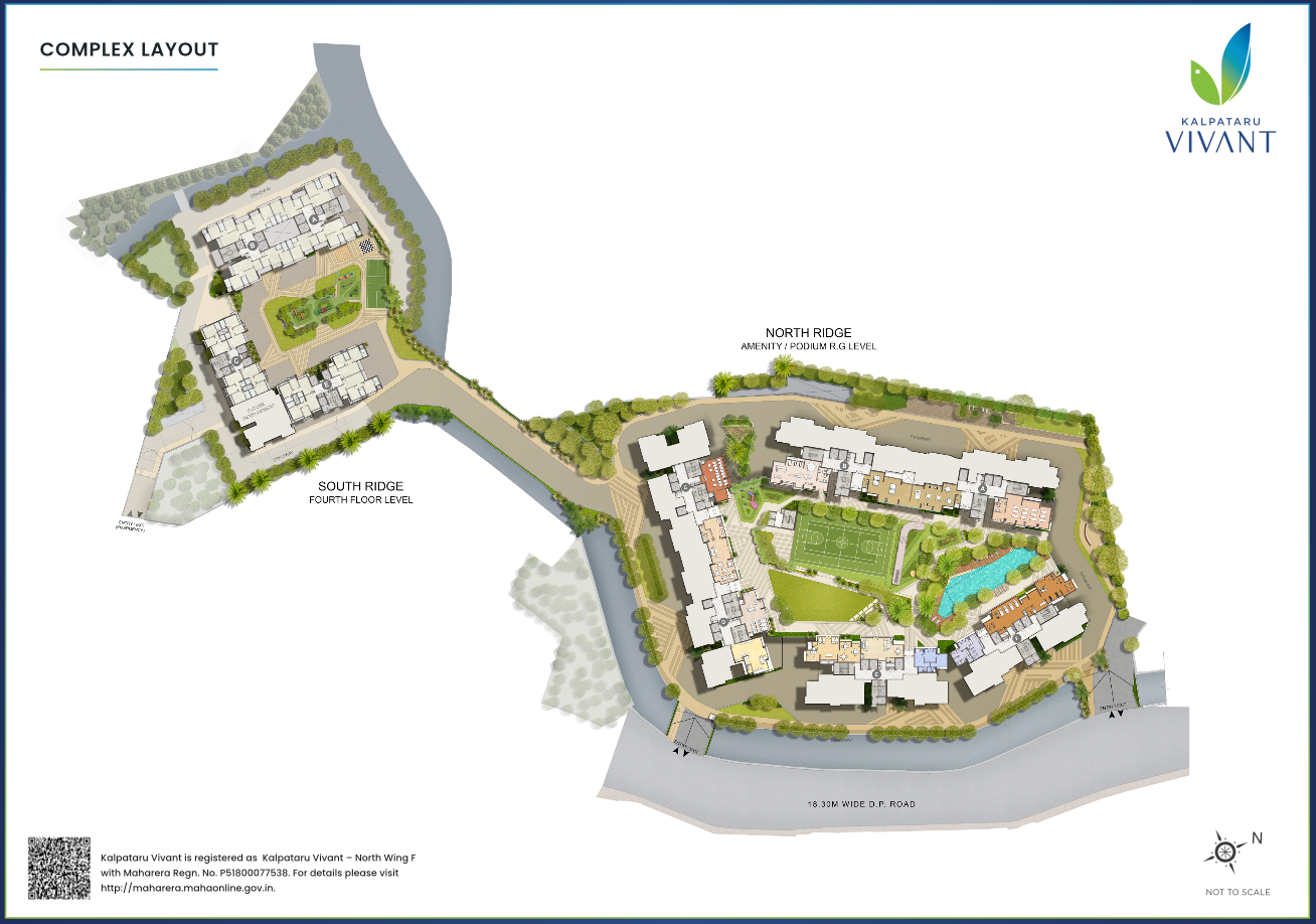 Kalpataru Vivant North Wing D, Andheri East — floor plan 1